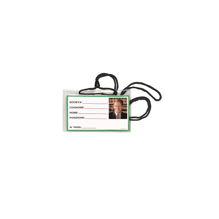 Lebez 31-100-N-B badge e porta badge Supporto per badge 100 pz
