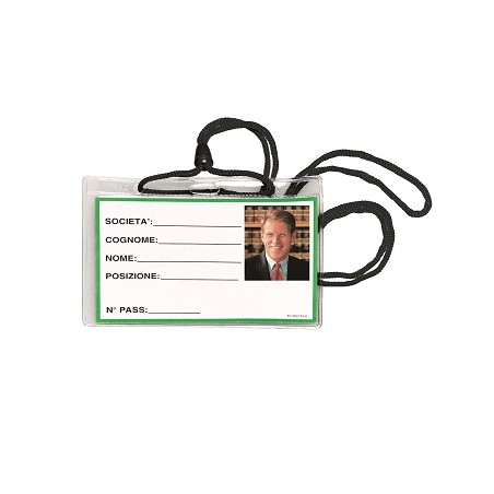 Lebez 31-100-N-B badge e porta badge Supporto per badge 100 pz