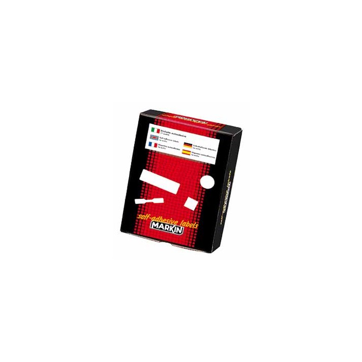 Markin X11014 etichetta autoadesiva Rettangolo con angoli arrotondati Permanente Bianco 500 pz