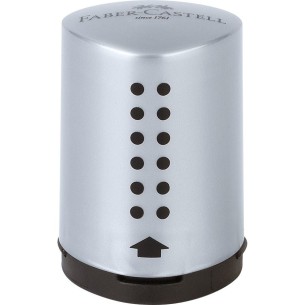 Faber-Castell 183700 temperino Temperamatite manuale Nero, Argento
