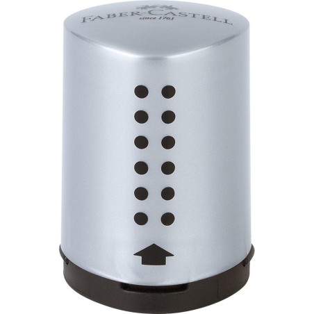 Faber-Castell 183700 temperino Temperamatite manuale Nero, Argento
