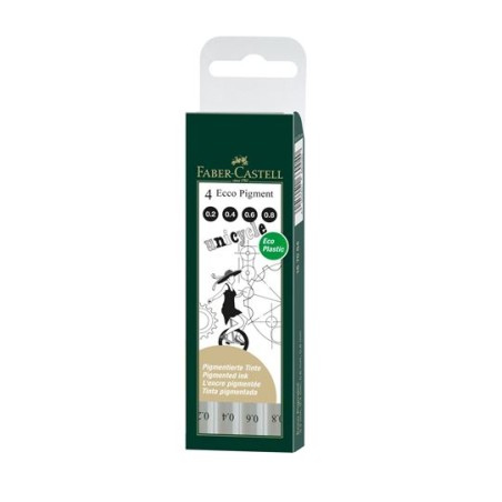 Faber-Castell 167004 penna tecnica Nero 4 pz