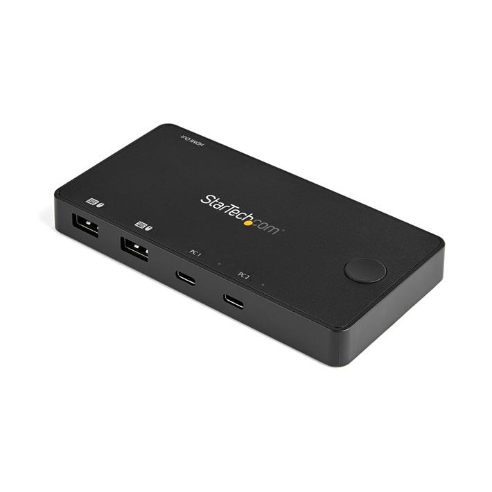 StarTech.com Switch KVM USB-C a 2 porte - 4K 60Hz HDMI - Mini switch dal design compatto a doppia porta - Commutatore KVM UHD