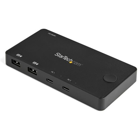 StarTech.com Switch KVM USB-C a 2 porte - 4K 60Hz HDMI - Mini switch dal design compatto a doppia porta - Commutatore KVM UHD