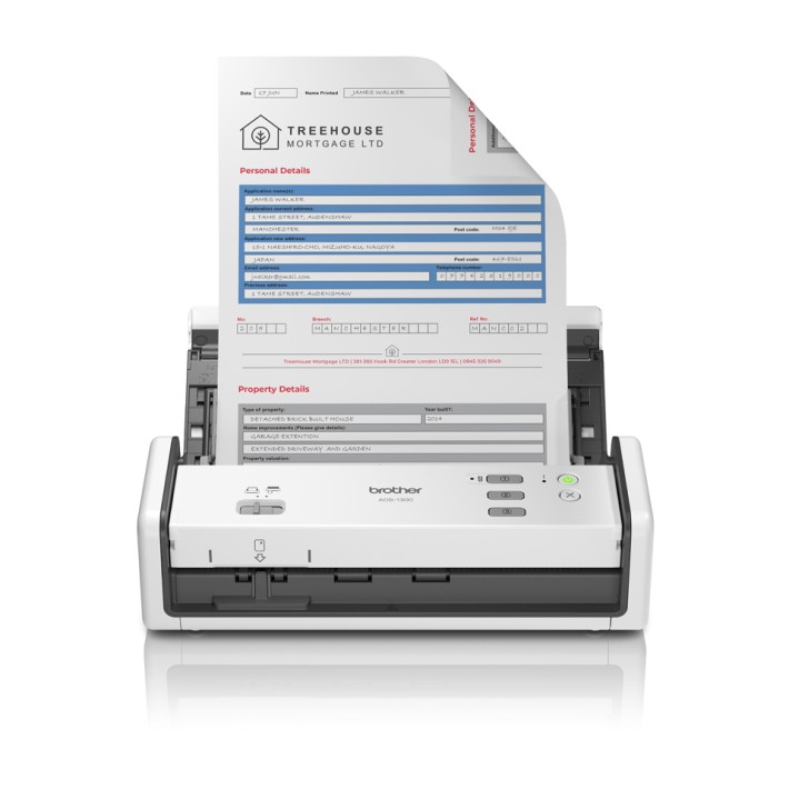 Brother ADS-1300 scanner Scanner ADF 600 x 600 DPI A4 Bianco
