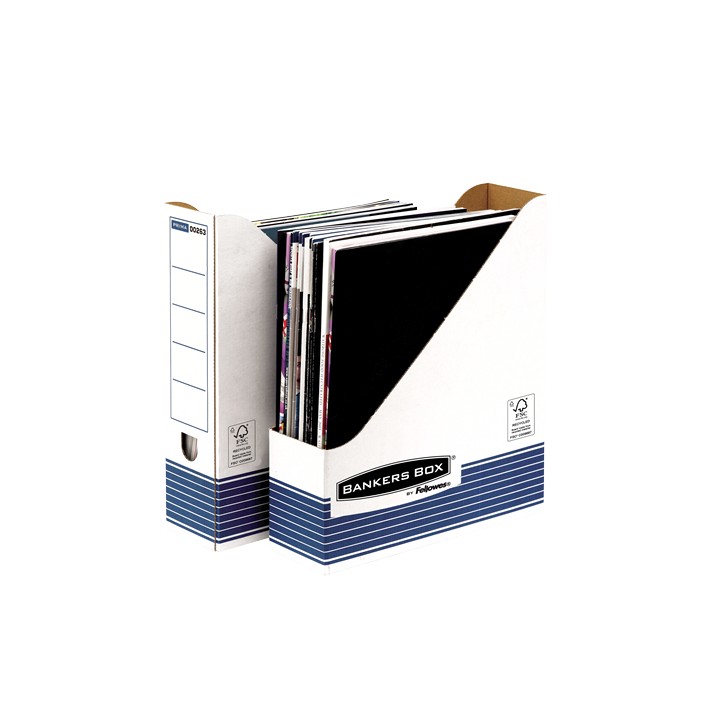 Fellowes 26301 scatola per la conservazione di documenti Carta Blu, Bianco
