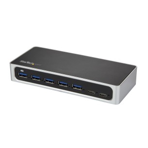 StarTech.com Hub USB C a 7 porte con porta di ricarica rapida - Adattatore da USB tipo C a 5x USB-A 2x USB-C (USB 3.0