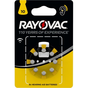 Rayovac Batteria per apparecchi acustici Size 10 Blister 8, PR70