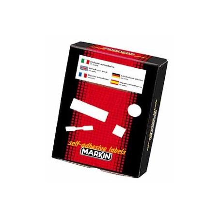 Markin X11053 etichetta autoadesiva Rettangolo con angoli arrotondati Permanente Bianco 20 pz