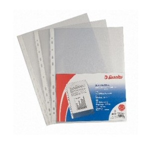 Esselte Buste perforate OFFICE - PPL lucido - f.to A4 - conf.50 pz