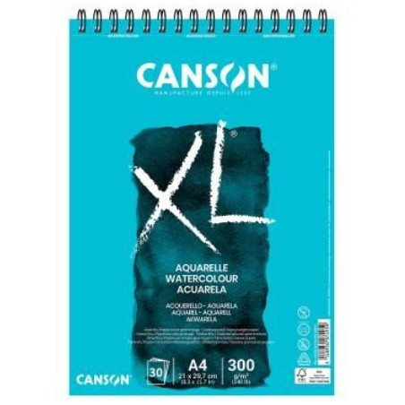 Canson XL Aquarelle Blocco di carta da disegno 30 fogli