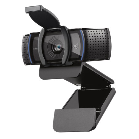 Logitech C920S HD Pro Webcam, Videochiamata Full HD 1080p/30fps, Audio Stereo ‎Chiaro, ‎Correzione Luce HD, Privacy Shutter, Per