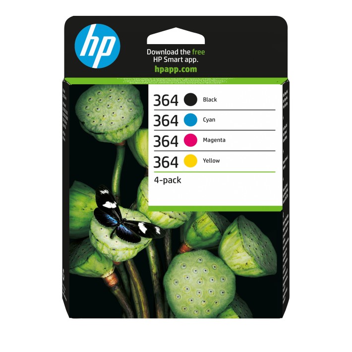 HP Confezione da 4 cartucce originali di inchiostro nero/ciano/magenta/giallo 364