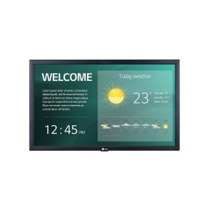 LG 22SM3G-B visualizzatore di messaggi Pannello piatto per segnaletica digitale 54,6 cm (21.5") IPS Wi-Fi 250 cd/m² Full HD 