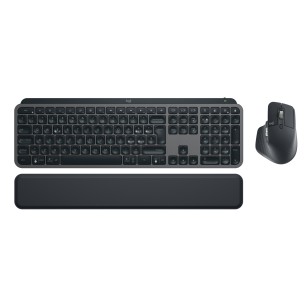 Logitech MX Keys Combo for Business | Gen 2, Tastiera e Mouse Wireless Full Size, con Poggiapolsi, Bluetooth , Logi Bolt, Clic
