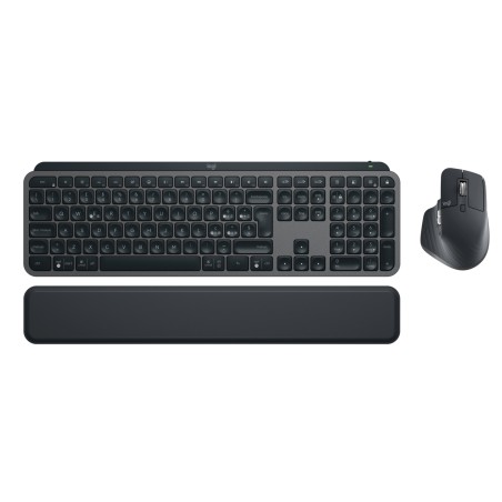 Logitech MX Keys Combo for Business | Gen 2, Tastiera e Mouse Wireless Full Size, con Poggiapolsi, Bluetooth , Logi Bolt, Clic