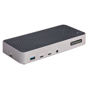 StarTech.com Docking Station USB-C per Tre Monitor - Dock USB C Triplo HDMI/DP 4K - Hub USB a 5 Porte - GbE - PD 100W,