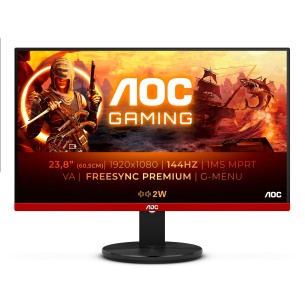 AOC 90 Series G2490VXA Monitor PC 60,5 cm (23.8") 1920 x 1080 Pixel Full HD LED Nero, Rosso
