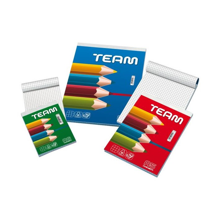 Blasetti Team quaderno per scrivere A4 50 fogli Multicolore