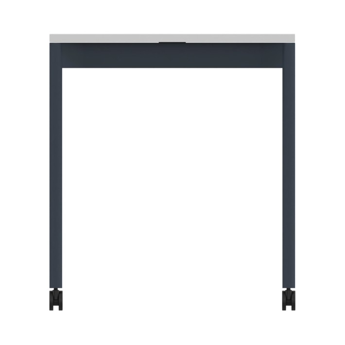 Tavolo Tiglio Stile in Melaminico con Ruote - Dimensioni 183,9 x 67,8 x 76,2 cm - Colore Piano Bianco - Colore Struttura Blu