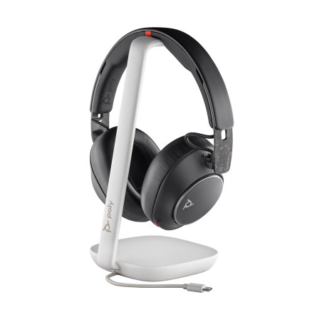 HP Poly Cuffie Poly Voyager Surround 85 UC USB-C + adattatore USB-C/A + supporto per ricarica