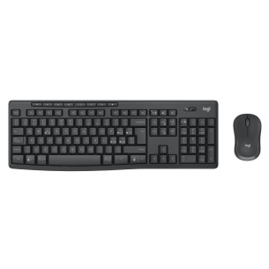 Logitech MK370 Combo for Business, Tastiera e Mouse Wireless Full-Size, ricevitore USB Logi Bolt Sicuro, Bluetooth,