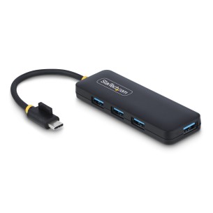 StarTech.com Hub USB-C a 4 porte, 5 Gbps, alimentato via bus, mini hub USB da viaggio/portatile, splitter USB 3.0 multiporta,