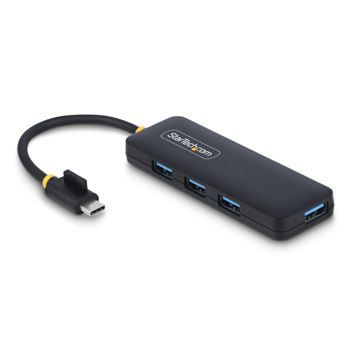 StarTech.com Hub USB-C a 4 porte, 5 Gbps, alimentato via bus, mini hub USB da viaggio/portatile, splitter USB 3.0 multiporta,