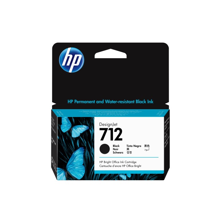 HP Cartuccia di inchiostro nero originale DesignJet 712 da 38 ml