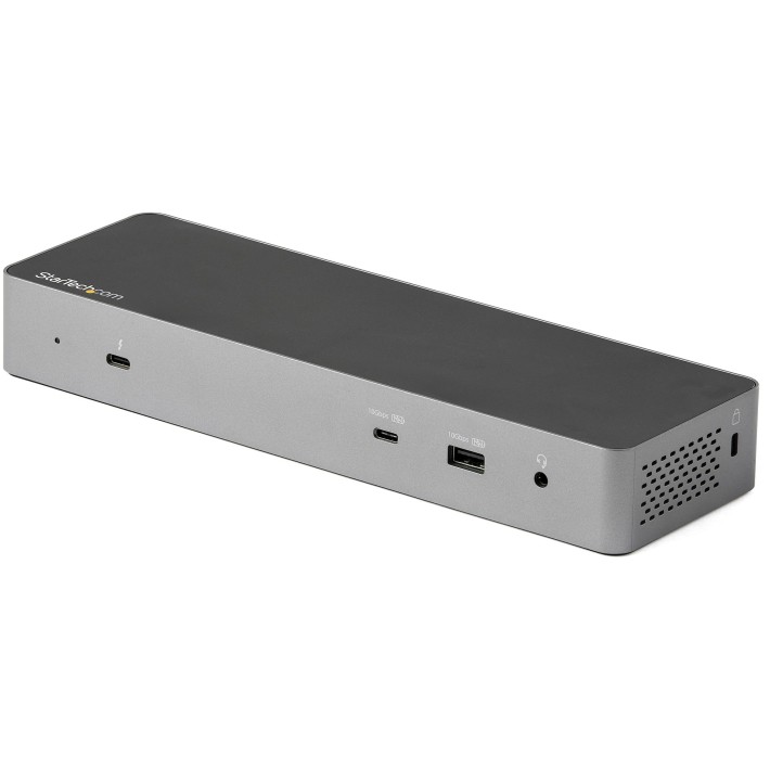 StarTech.com Dock Thunderbolt 3 compatibile con USB-C - Doppio monitor DisplayPort 1.4 4K 60Hz o doppio display HDMI - Laptop