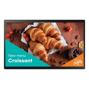 Samsung QB24C-T Pannello piatto per segnaletica digitale 61 cm (24") LED Wi-Fi 250 cd/m² Full HD Nero Touch screen Processore 