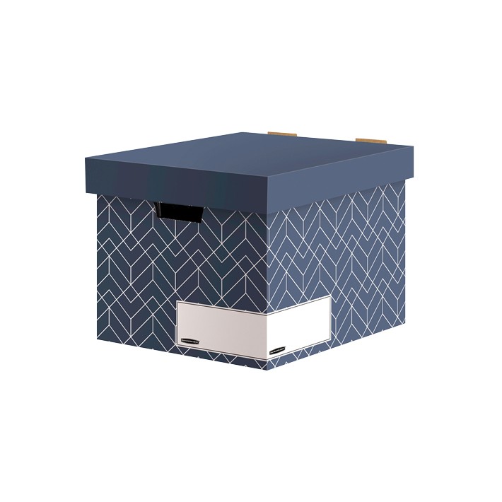 Fellowes 4483701 scatola per la conservazione di documenti Cartoncino Blu, Bianco