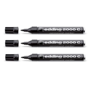 Edding 2000c marcatore permanente Tipo di punta Nero 3 pz