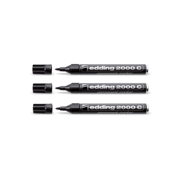 Edding 2000c marcatore permanente Tipo di punta Nero 3 pz