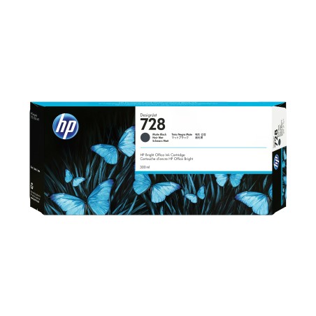 HP Cartuccia inchiostro nero opaco DesignJet 728, 300 ml