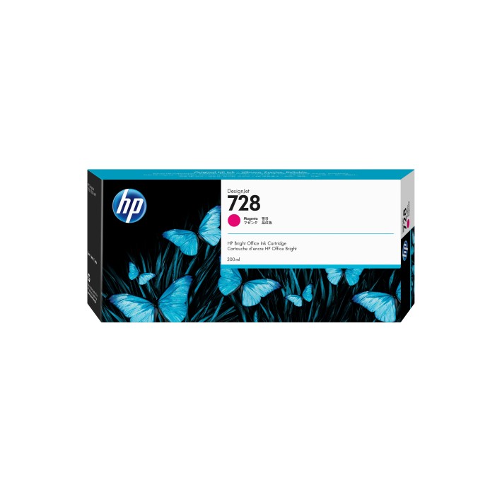 HP Cartuccia inchiostro magenta DesignJet 728, 300 ml