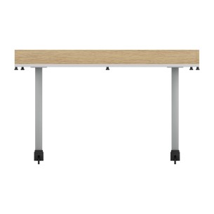 Tavolo Creo per Robotica in Melaminico con Ruote e Spondine Rimovibili - Dimensioni 130 x 130 x 76,7 cm - Colore Piano Bianco 2