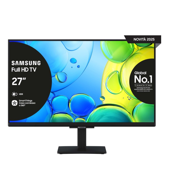 Samsung Full HD 27" UE27F6000FUXZT, Hyper Real Processor, HDR & Pur Color, Smart Experience, OTS Lite & Adaptive Sound, Slim