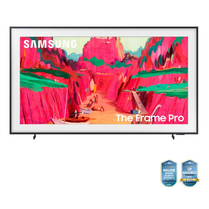 Samsung The Frame Pro AI TV 65" QE65LS03FWUXZT 4K, Processore NQ4 AI Gen3, 4K AI Upscaling, Art Mode, Matte Display, Neo