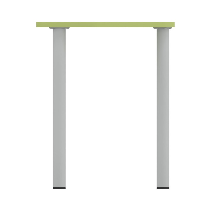 Tavolo Pino Trapezio 4 Gambe in Melaminico con Piedini - Dimensioni 75,5 x 58,5 x 71 cm - Colore Piano Verde con Bordo Verde