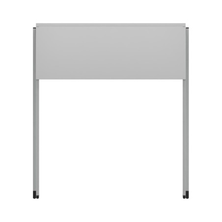 Tavolo Pino R in Melaminico con Ruote - Dimensioni 50 x 60 x 71 cm (M5) - Colore Piano Bianco - Colore Struttura Grigio