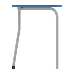Tavolo Pino RB a Spicchio di Cerchio - Dimensioni  83x55,5x76 cm (M6) - Colore Blu Bordo Blu - Colore Struttura Grigio 2