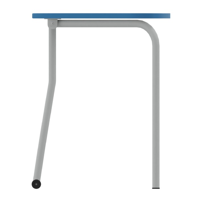 Tavolo Pino RB a Spicchio di Cerchio - Dimensioni 83x55,5x72 cm (M5) - Colore Blu Bordo Blu - Colore Struttura Grigio