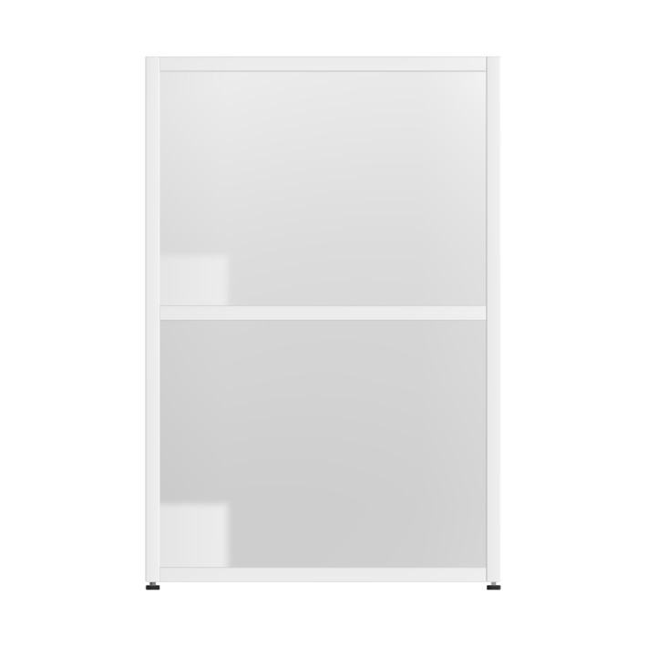 Armadiatura Chiusa Edera Base Rettangolare a 2 Comparti - Dimensioni 53,6 x 45 x 79 cm - Colore Bianco