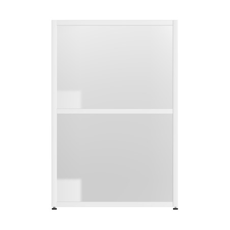 Armadiatura Chiusa Edera Base Rettangolare a 2 Comparti - Dimensioni 53,6 x 45 x 79 cm - Colore Bianco
