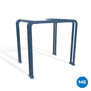 Sedia/Panca da Interno Modello Radura Essenza School 015 - Dimensioni 49x40x47 cm - In Metallo e Impilabili - Colore Azzurro