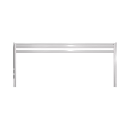 Panca da Esterno Modello Radura Essenza - Dimensioni 120 x 50 x 45 cm - In Metallo e Impilabili - Colore Bianco