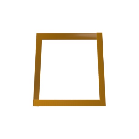 Panca da Esterno Modello Radura Essenza - Dimensioni 120 x 50 x 45 cm - In Metallo e Impilabili - Colore Giallo