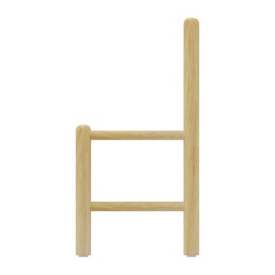 Sedia Bebe Finitura Legno - Altezza Seduta 34,5 Cm - Colore Scocca e Gambe Legno 2