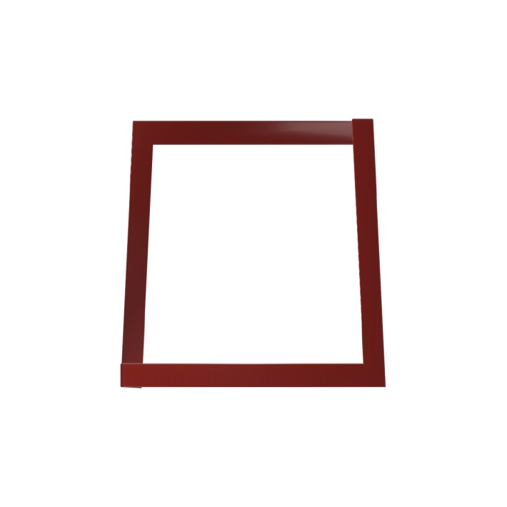Panca da Esterno Modello Radura Essenza - Dimensioni 120 x 50 x 45 cm - In Metallo e Impilabili - Colore Rosso